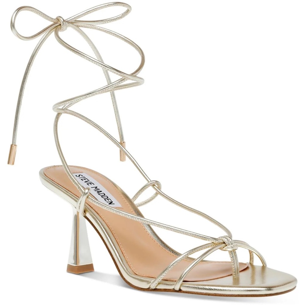 Steve Madden Gold Strappy Heels